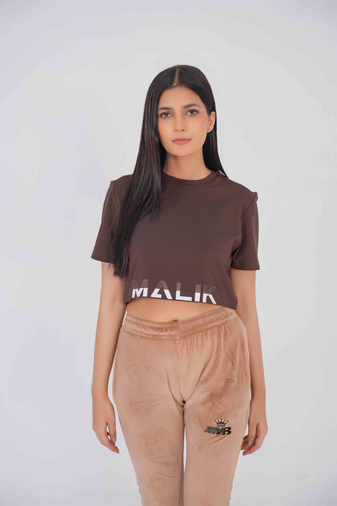 Brown Crop Top