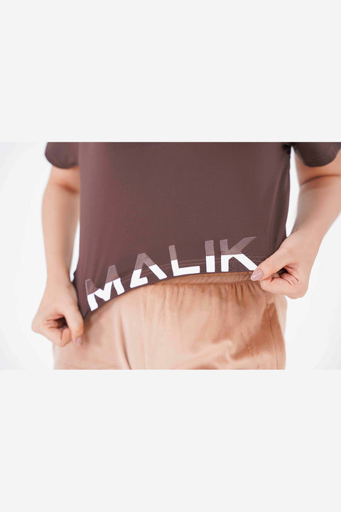 Brown Crop Top