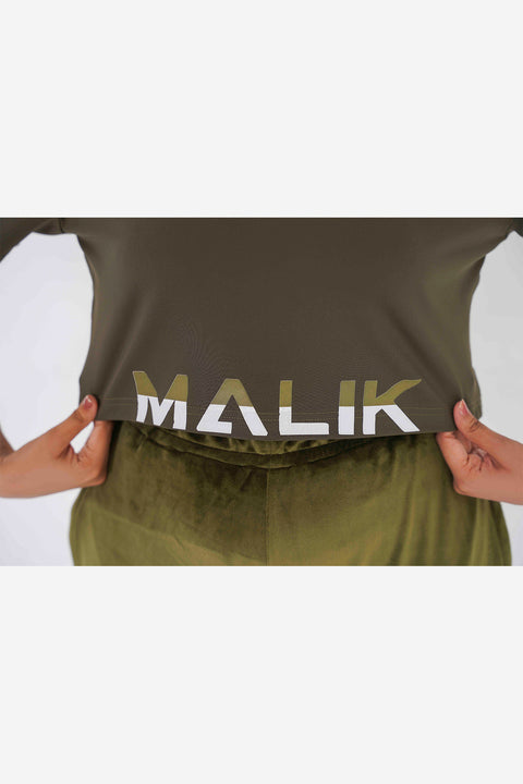 Olive Crop Top