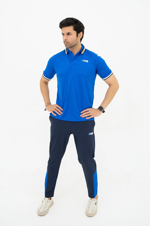 M - Polyester Polo - Royal Blue
