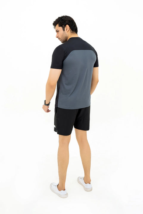 M - Mesh Lycra T-Shirt - Black